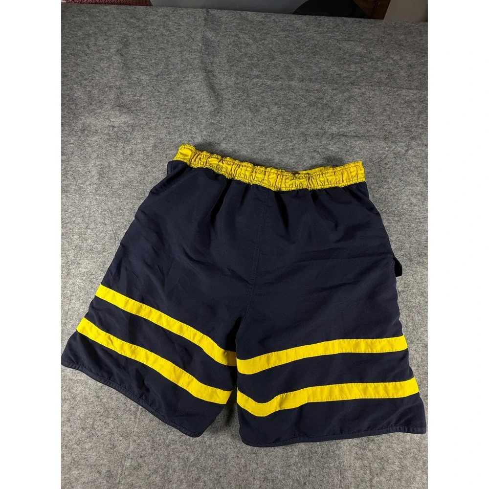 Knights Apparel Michigan Wolverines Swim Trunks Mens LG Navy Blue Board Shorts